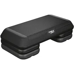 Степ платформа Trex Sport TX-038PAS до аеробіки 3-рівнева чорна