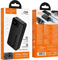 Зовнішній акумулятор Hoco J154A Victorious 20000mAh 22.5W Black [150866] - мініатюра 6