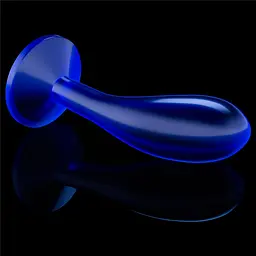 Анальна пробка Flawless Clear Anal Plug 6'' 15 см (синій) - мініатюра 4