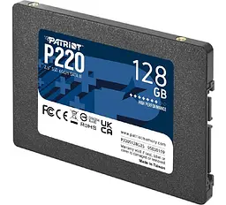 Накопичувач SSD Patriot P220 128GB 2. 5" 7mm SATAIII - мініатюра 3