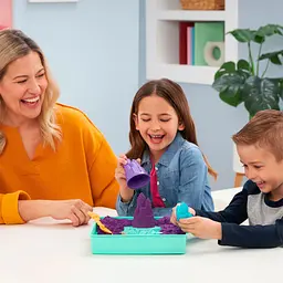 Набір піску для дитячої творчості Kinetic Sand V2 Замок з піску фіолетовий 454 г (71402) - мініатюра 5