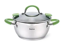 Каструля Charlotte з кришкою-друшляком Fissman Ø18 см kuh0007844 - мініатюра 1