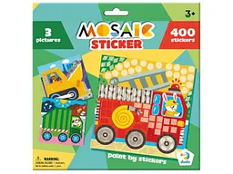 Мозаїка з наліпками Транспорт, DoDo, 3 картинки