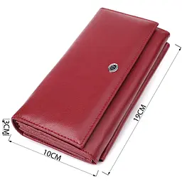 Жіночий гаманець з кишенею для телефону з натуральної шкіри ST Leather 19х10х3 см acs0029692 - мініатюра 3
