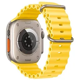 Ремінець Hoco iWatch WA12 Original series marine double buckle silicone strap (38/40/41 мм) Black - мініатюра 5