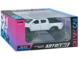 Джип METR АВТОПРОМ 12см білий 1:36 метал інер-й AS-2233
