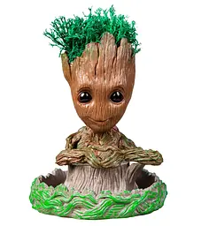 Горщик для квітів та канцелярії Грут Groot G2 + підставка пень - мініатюра 4