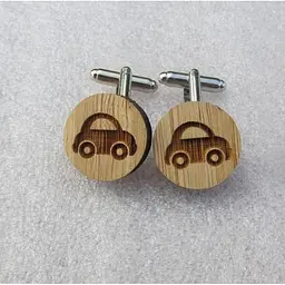 Дерев'яні запонки Авто Handmade acs0005971