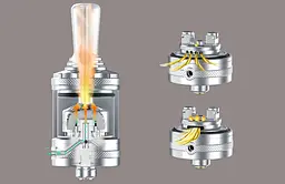 Бак обслуговується Hellvape Dead Rabbit MTL RTA 23mm 4ml Blue (17763) - мініатюра 6
