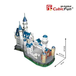 Пазл Cubic Fun Тривимірна головоломка-конструктор National Geographic Замок Нойшванштайн (DS0990h) - мініатюра 4