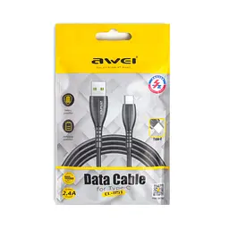 Кабель Awei 115T Type-C Cable Black - мініатюра 4