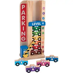Дерев'яний ігровий набір Melissa&Doug Парковка та машинки (MD15182)
