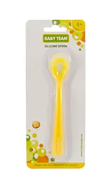 Ложечка силіконова Baby Team, жовтий (6107_желтый) - мініатюра 3
