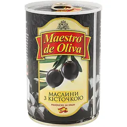 Маслини Maestro De Oliva з кісточкою 420 г (865892) - мініатюра 3