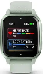 Смарт-годинник Garmin Venu Sq 2 Metallic Mint Aluminium Bezel with Cool Mint Case and Silicone Band [010-02701-12] [78784] - мініатюра 2