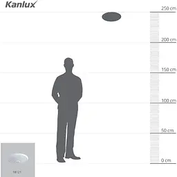 Стельовий світлодіодний світильник Kanlux Fogler LED 14W-NW з датчиком руху (18121) - мініатюра 3