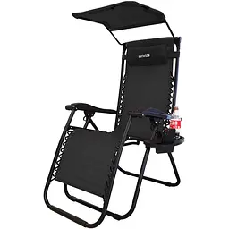 Розкладне садове крісло шезлонг DMS GLS-120B Black