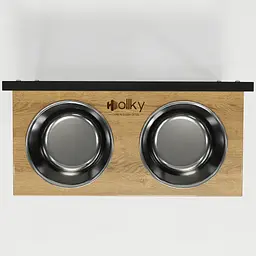 Hollky Flex L — регульовані миски на підставці для великих собак (2 × 1.8 л) - мініатюра 8