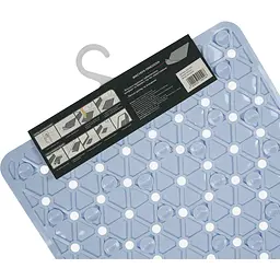 Килимок для ванної Eco Fabric Трикутники 68х37 см блакитний (6837-014) - мініатюра 6