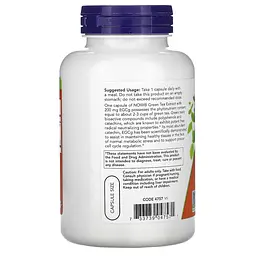 Натуральная добавка NOW EGCg Green Tea Extract 400 mg, 180 вегакапсул - мініатюра 3