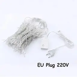 Гірлянда світлодіодна LED Star бахрома штора 3x3 м 300 led 220v - мініатюра 3