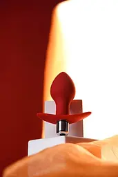 Анальна пробка ToDo Anal Vibro Plug Glam 9.7 см (червоний) - мініатюра 13