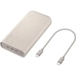 Зовнішній акумулятор Samsung 20000 mAh 45W Beige (EB-P4520XU) [113280] - мініатюра 6