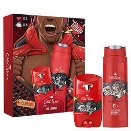 Подарунковий набір для чоловіків Old Spice Wolfthorn Gamer: твердий дезодорант 50 мл + гель для душу 3 в 1 250 мл - мініатюра 4