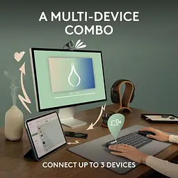 Комплект (Клавіатура та Миша) Logitech Pebble 2 Combo Tonal UA (920-012240) White - мініатюра 7