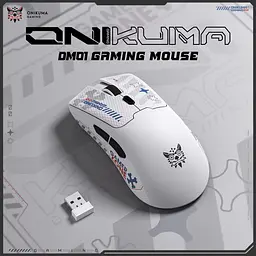 Комп'ютерна мишка Onikuma DM-01 Pro 12800 DPI Bluetooth для комп’ютера та ноутбука Білий - мініатюра 4