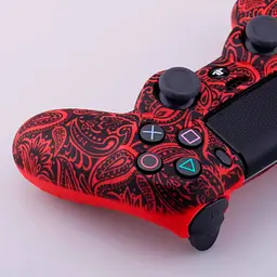 Чохол на геймпад Silicone Case для Sony DualShock 4 Red-Black [44721] - мініатюра 7