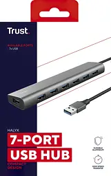 USB-Хаб Trust USB-хаб DALYX 7-IN-1 USB-A 3.2 ALUMINIUM (24967_TRUST) - мініатюра 5