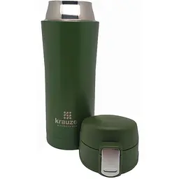 Термочашка Krauzer 350 мл зелена (86-350Matte Khaki) - мініатюра 2