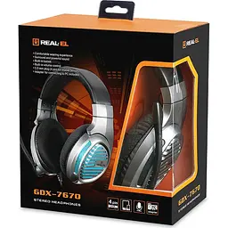 Ігрові навушники REAL-EL GDX-7670 GunMetal (EL124100040) [112561] - мініатюра 11