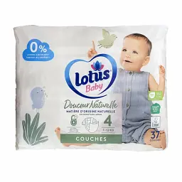 Дитячі підгузники Lotus Baby 4 (7-12 кг), 37 шт