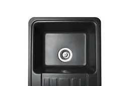 Кухонна мийка гранітна Miraggio Versal black 758x462x201 00211307, Чорний - мініатюра 2