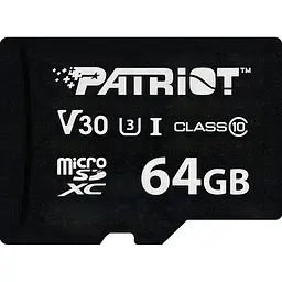 Карта пам'яті Patriot Micro SDXC VX Series 64GB V3.0 (PSF64GVX31MCX)
