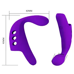 Вібратор на палець Pretty Love Fingering Vibrator Gorgon 9.3 см фіолетовий - мініатюра 8