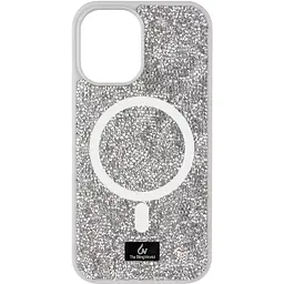 Чохол TPU Bling World Rock Diamond with MagSafe для Apple iPhone 16 6.1" Silver