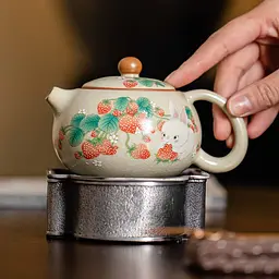 Чайник СіШи Полуничний зайчик, 180 мл - мініатюра 4