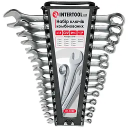Набір ключів комбінованих ріжково-накидних Intertool HT-1252 6-24мм (у наборі 14шт)