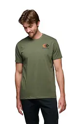 Футболка чоловіча Black Diamond M Faded SS Tee M Оливковий - мініатюра 3