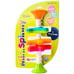 Пірамідка-спінер Fat Brain Toys MiniSpinny тактильна (F134ML) - мініатюра 3