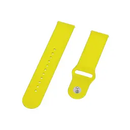 Силіконовий ремінець BeCover для Xiaomi Amazfit Bip/Bip Lite/Bip S Lite/GTR 42mm/GTS/TicWatch S2/TicWatch E Yellow (706201) - мініатюра 3