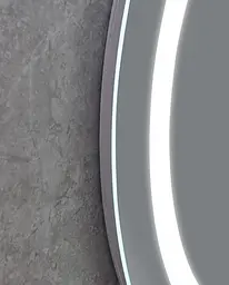 Дзеркало Mixxus Plain MC02-60 (годинник, LED-підсвічування, антизапотівання) (MI6012) - мініатюра 4