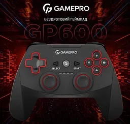 Геймпад джойстик GamePro GP-600 Black 2.4G Wireless PC/PS3/Android - мініатюра 2