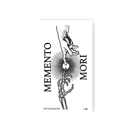 Тату тимчасове Memento Mori Tattooshka L-68 Чорний shop (4825800010433) - мініатюра 1
