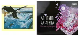 Алмазна картина Орел і водоспад FT30073, 40x50 см
