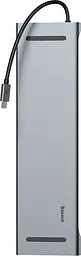 USB-хаб Baseus Enjoyment Series Type-C Notebook HUB Adapter CATSX-F0G Grey - мініатюра 2