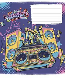 Зошит загальний Школярик Genius Cool sound у лінію 24 аркушів 25 шт. (024-3205L) - мініатюра 3